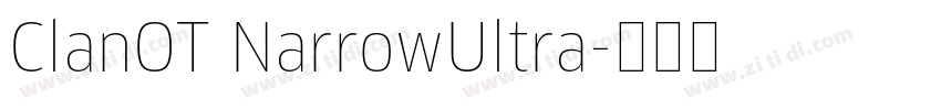 ClanOT NarrowUltra字体转换